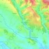 Mapa topográfico Saint-Martin-le-Vieil, altitude, relevo