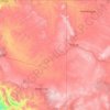 Mapa topográfico Apache County, altitude, relevo