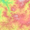 Mapa topográfico Libramont-Chevigny, altitude, relevo