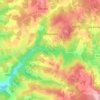 Mapa topográfico Le Bourdeix, altitude, relevo