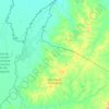 Mapa topográfico São Miguel do Araguaia, altitude, relevo