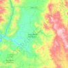 Mapa topográfico Santa María Zacatepec, altitude, relevo