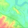 Mapa topográfico Harvey, altitude, relevo