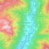 Mapa topográfico Cerveno, altitude, relevo
