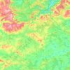 Mapa topográfico Communauté d’agglomération Saint-Avold Synergie, altitude, relevo