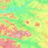 Mapa topográfico Grand Reims, altitude, relevo