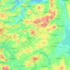 Mapa topográfico County Tyrone, altitude, relevo