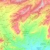Mapa topográfico Xixona / Jijona, altitude, relevo