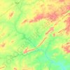 Mapa topográfico Arneiroz, altitude, relevo
