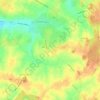 Mapa topográfico Clary, altitude, relevo