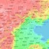 Mapa topográfico Hebei, altitude, relevo