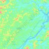 Mapa topográfico Periquito, altitude, relevo