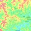 Mapa topográfico Iomerê, altitude, relevo