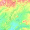 Mapa topográfico Vilches, altitude, relevo