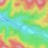 Mapa topográfico Idanha, altitude, relevo