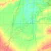 Mapa topográfico Iroquois County, altitude, relevo