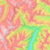 Mapa topográfico Moso in Passiria, altitude, relevo