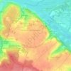 Mapa topográfico Candes-Saint-Martin, altitude, relevo