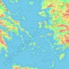 Mapa topográfico Αποκεντρωμένη Διοίκηση Αιγαίου, altitude, relevo