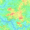 Mapa topográfico Aguanil, altitude, relevo