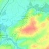 Mapa topográfico Froidmont-Cohartille, altitude, relevo
