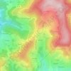 Mapa topográfico Le Cergne, altitude, relevo