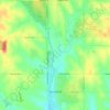 Mapa topográfico Springfield, altitude, relevo