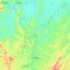 Mapa topográfico Rio Casca, altitude, relevo