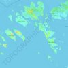 Mapa topográfico Batam City, altitude, relevo