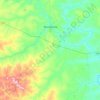 Mapa topográfico Maurilândia, altitude, relevo