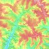Mapa topográfico Saint-Aquilin, altitude, relevo