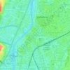 Mapa topográfico Campo Grande, altitude, relevo