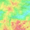 Mapa topográfico Saint-Agnant-de-Versillat, altitude, relevo