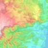 Mapa topográfico Bellingen Shire Council, altitude, relevo