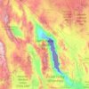 Mapa topográfico Death Valley National Park, altitude, relevo