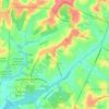 Mapa topográfico Novo Aleixo, altitude, relevo