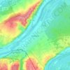Mapa topográfico Freneuse, altitude, relevo