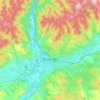 Mapa topográfico Ulan-Ude, altitude, relevo