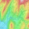 Mapa topográfico Quaix-en-Chartreuse, altitude, relevo