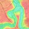 Mapa topográfico Essonnes, altitude, relevo