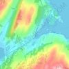 Mapa topográfico Tarbert, altitude, relevo
