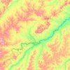 Mapa topográfico Plácido de Castro, altitude, relevo