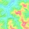 Mapa topográfico Olaria, altitude, relevo