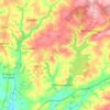 Mapa topográfico Broadwoodwidger, altitude, relevo