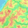 Mapa topográfico Santo Agostinho, altitude, relevo