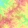 Mapa topográfico Monte Carlo, altitude, relevo
