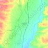 Mapa topográfico Yunquera de Henares, altitude, relevo