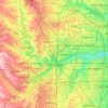 Mapa topográfico Fort Worth, altitude, relevo