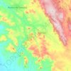 Mapa topográfico Botuquara, altitude, relevo