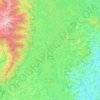Mapa topográfico Ibitirama, altitude, relevo